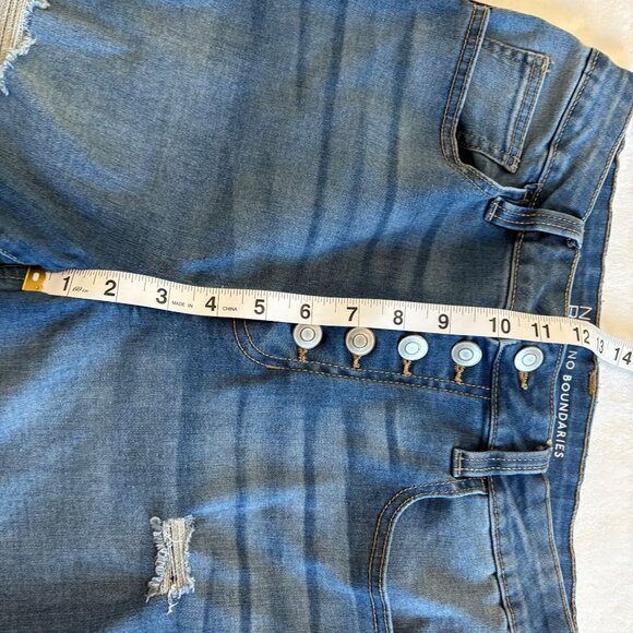 No Boundaries Womens Distressed High-Rise Skinny Jeans Junior Size 11 - Picture 12 of 14